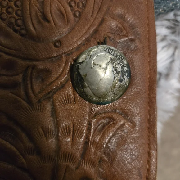 Ralph Lauren Country HAND TOOLED Vintage Congac Vest Ca. Late 80s/mid 90s RARE - Picture 10 of 16